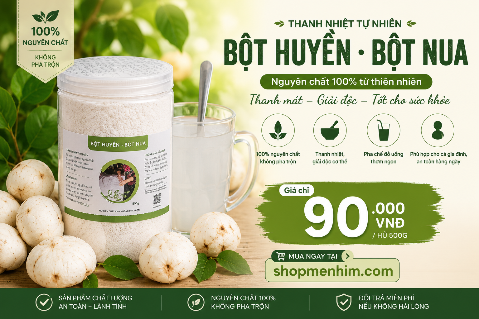 bột củ nưa 500gr